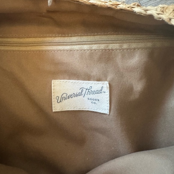 New Universal Thread Red, Orange & White Stripes Crochet Shoulder Bag - Picture 7 of 8